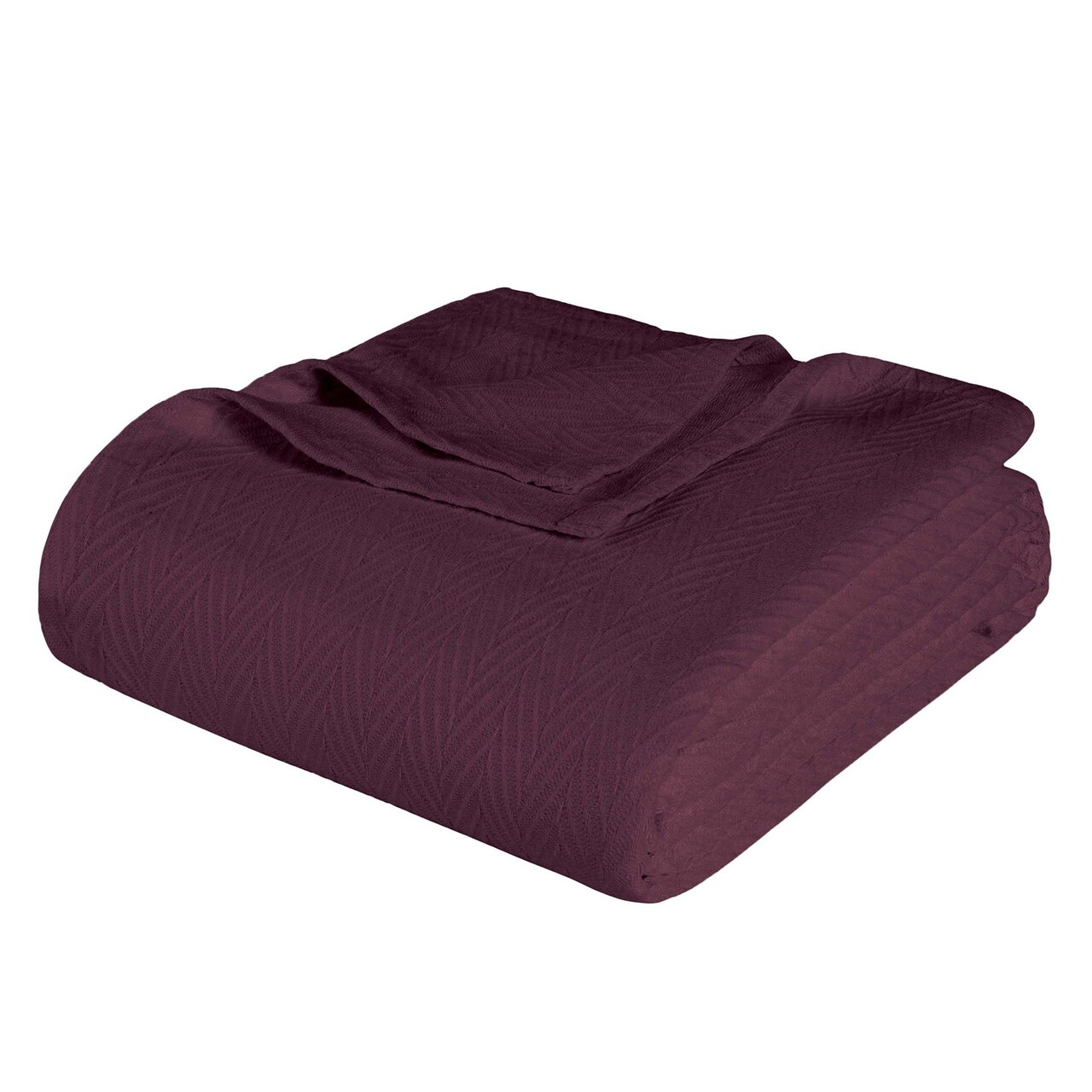 Edge Collections - 90" x 66" - Purple - Cozy Chevron Blanket for Year-Round Comfort - 1 Piece
